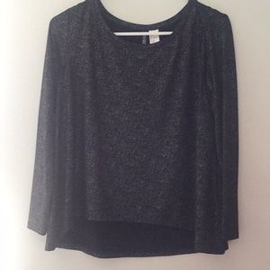 Black Sparkle Flowy Rock n’ Roll Top